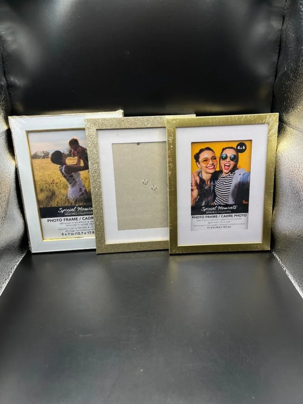 12 Special Moments Photo Frames 4x6/5x7 Gold White Wedding Reception Shower Deco